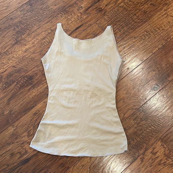 SPANX BY SARA BLAKELY Scoop Neck Sleeveless Tank Color Beige  Size Small - Picture 5 of 6